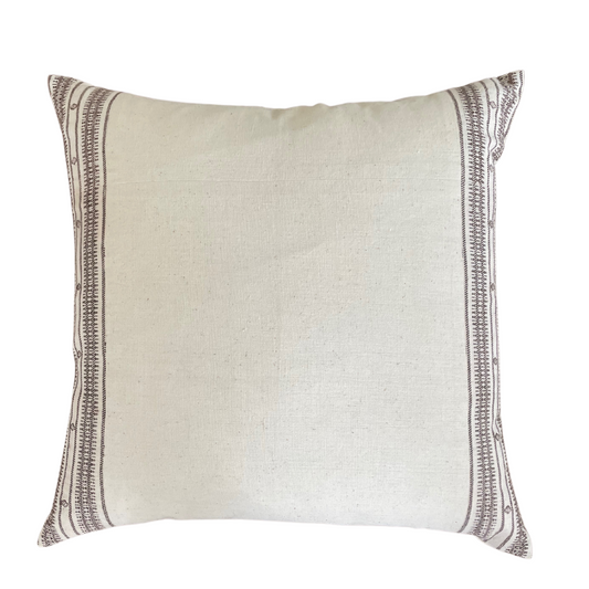 Bulbul Cream Pillow, 22x22
