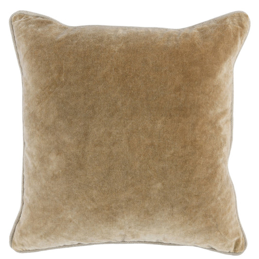 Heirloom Velvet Pillow, 22x22, Wheat