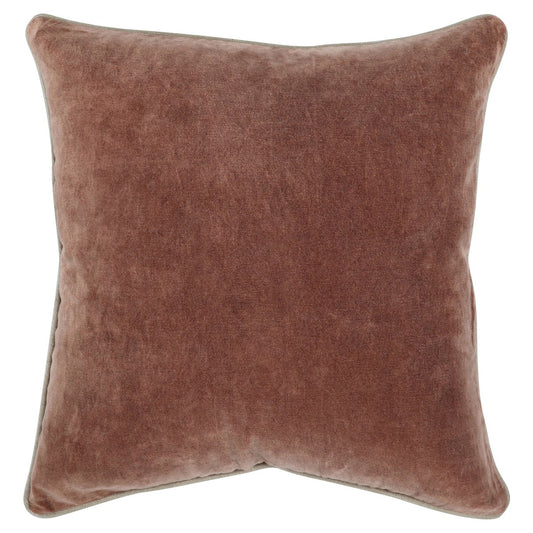 Heirloom Velvet Pillow, 22x22, Auburn